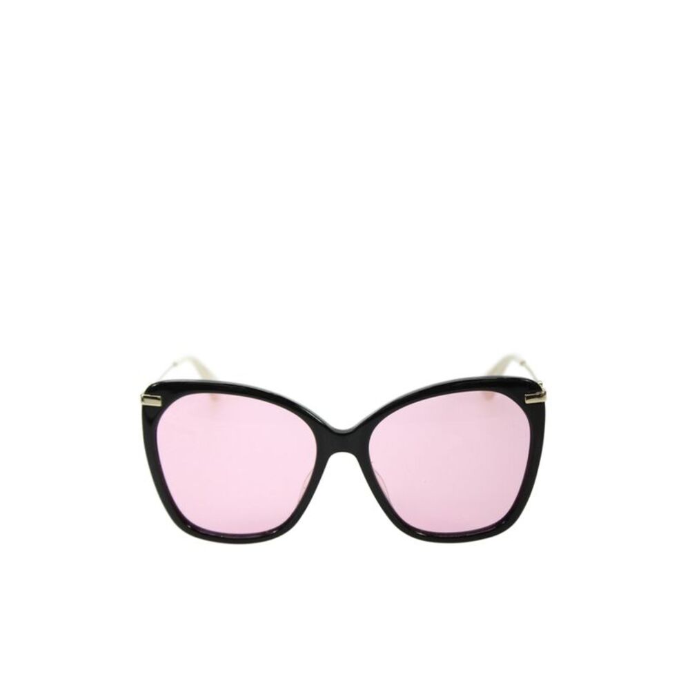 Gucci Womens Oversized Butterfly Framed GG0510S Sunglasses Black Pink 145MM